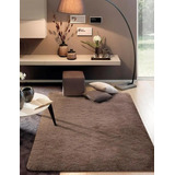 Tapete 2 00x1 50 Peludo Felpudo Sala E Quarto Cores Cor Chocolate Desenho Do Tecido Pelo Alto