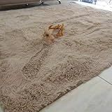 Tapete 200 X 240 Super Luxo Felpudo Peludo Sala Quarto Bege