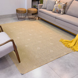 Tapete 200x150 Sisal Sala Com Borrachinhas Antiderrapante