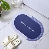 Tapete Absorvente Antiderrapante De Secagem Rápida Para Banheiro Bathroom Cores Sortidas