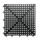 Tapete Acqua 30X30 Kit Com 6 Peças Preto Kapazi