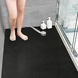 Tapete Antiderrapante- Para Box- Banheiro- Piscina- Área Molhada- Lavável Em Máquina- 100x60cm- Preto