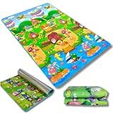 Tapete Atividade Térmico Tatame Infantil Bebê 1 80x1 20 Dobrável Atividades Criança Engatinhar Portátil Educativo Gigante Estampas Zoológico 