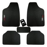 Tapete Audi Emborrachado Carro Personalizado Jogo 5 Peças