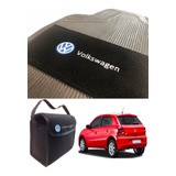 Tapete Automotiv Borracha Pvc Carpete Vw Carro Fox Gol Up Golf Virtus Voyage Polo Jetta+bolsa Pratic Organiza Porta Mala
