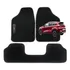 Tapete Automotiv Carpet Bordad Carro Soul Sportage Cerato Picanto Sorento Jogo 3 Peças Traseiro Inteiriço Tamanho Pequen