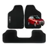 Tapete Automotivo Carpete Bordado Carro T40 J3 J2 T50 J5 J6 Jogo 3 Peças Com Traseiro Inteiriço Tamanho Univ.pequeno 