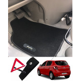 Tapete Automotivo Carpete Bordado Renault Carro Sandero Kwid Logan Duster Clio Captur Scenic Megane capa Porta Triangulo