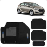 Tapete Automotivo Hb20 2012 Até 2023 Bordado Carpete Preto