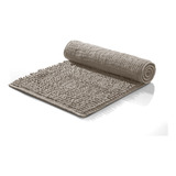 Tapete Banheiro Microfibra Bolinha Antiderrapante 40 X 60cm