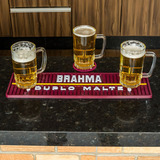Tapete Borracha Bar Mat Duplo Malte 50x15 Esteira Porta Copo Cor Bordô