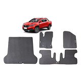 Tapete Borracha Fiat Strada Ranch Cd Com Porta Malas