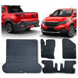 Tapete Borracha Fiat Strada Volcano Cd Mais Malas Porta