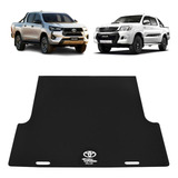 Tapete Caçamba 5mm Puxe Empurre Preto Hilux Dupla 2011 2012