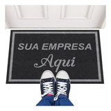 Tapete Capacho 115x100 Personalizado Logomarca Empresa Loja Comprimento 115 Cm Cor Desenho Do Tecido Trama Vinílica 13mm Emborrachado Antiderrapante Largura 100 Cm