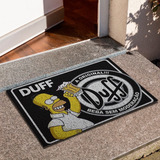 Tapete Capacho 80x50 Homer Simpson Duff Cerveja Black