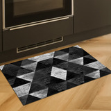 Tapete Capacho De Cozinha Lazon Antiderrapante 80x50 Cor Preto