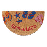 Tapete Capacho Entrada Apartamento Casa Meia Lua 60 X 33