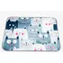 Tapete Capacho Gatos Happy Veludo 40x60 Base Antiderrapante