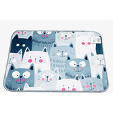 Tapete Capacho Gatos Happy