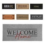 Tapete Capacho Porta Entrada 30x70 Home Emborrachado Grande