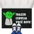 Tapete Capacho Tapete Geek Yoda Star Wars Pizza Cerveja 13mm Cor - Desenho Do Tecido Trama Vinílica 13mm