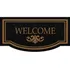 Tapete Capacho Vinil Formas 70 X 30 Welcome Black Top