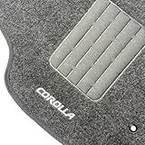 Tapete Carpete Automotivo Carro Corolla 2003 2004 2005 2006 2007 2008 Grafite Kit 5 Peças Bordado Perosnalizado Durável Encaixe Perfeito Durável Conjunto Personalizado