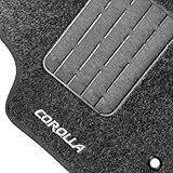 Tapete Carpete Automotivo Carro Corolla 2009 2010 2011 2012 2013 2014 2015 Grafite Kit 5 Peças Bordado Perosnalizado Durável Encaixe Perfeito Durável Conjunto Personalizado