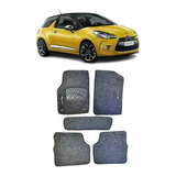 Tapete Carpete Citroen Ds3 2013 A 2014 Logo Bordado Grafite