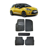Tapete Carpete Citroen Ds3 2013 A 2014 Logo Bordado Preto