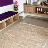 Tapete Casa Silky Light Champanhe 1 50m X 2 00m Pelo Curto