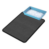Tapete Coletor De Areia Para Gatos G 56x68cm Preto