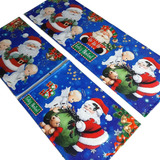 Tapete Cozinha 3 Pçs Antiderrapante Natal Papai Noel E Anjos