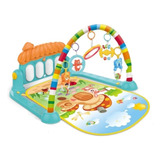 Tapete De Atividades Ginásio Piano Bebe Baby Musical Verde