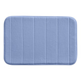 Tapete De Banheiro Antiderrapante Super Soft Macio 60x40cm Cor Azul