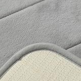 Tapete De Banheiro Super Soft 60x40 Cm Super Aderente E Macio Cinza 