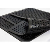 Tapete De Borracha Anti derrapante Catumbi Box Banheiro Cor Preto Bolinhas Banho Segurança