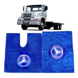 Tapete De Chinil Emblema Forrado Caminhão Mercedes Benz 1618
