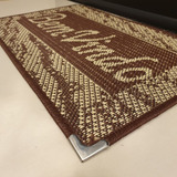 Tapete De Porta 40 X 65 Tapete Capacho Sisal Antiderrapante Cor Marrom 01 Desenho Do Tecido Tapete Bem Vindo