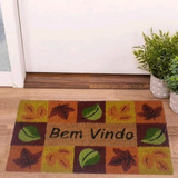 Tapete De Porta Bem Vindo Fibra De Coco Capacho