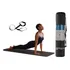 Tapete De Yoga 8mm Em Nbr 1 83 Com Alças De Mão Bravus Cor Preto
