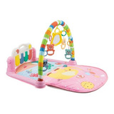 Tapete Diversão Bebê Alegria Rosa Cabo Usb Piano Ta02