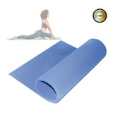 Tapete Em Eva Mat Para Yoga Pilates 180 X 60 Cm X 5mm Azul