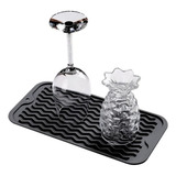 Tapete Escorredor De Louça Silicone Bar Porta Copos Pratico