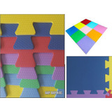 Tapete Eva Bebe Tatame Academia Piso Escola 50x50 20mm 6 Pçs