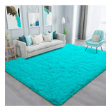 Tapete Felpudo 1 00x1 40 Peludo Macio Shaggy Sala Quarto Leve Lava Fácil Thiffany Casa Laura Enxovais