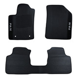 Tapete Fiat Pulse Carpete Preto Bordado Original 2022 2023 