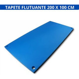 Tapete Flutuante Piscina 200x100cm Lazer Diversão Lago Praia Cor Tapete Flutuante Azul