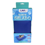 Tapete Gelado Lavipet Para Cachorro Pet 65x50cm Medio Azul